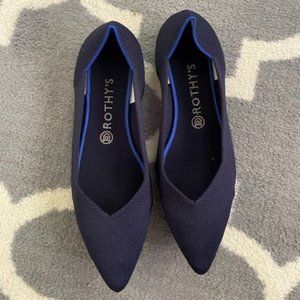 Rothy's The Point in Navy Size 10.5 (Discontinued)